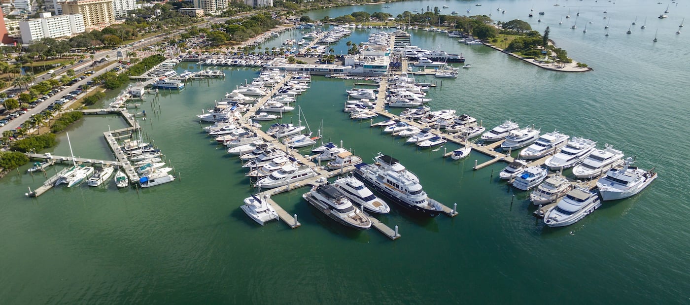 Downtown Sarasota bay marina jacks marine construction